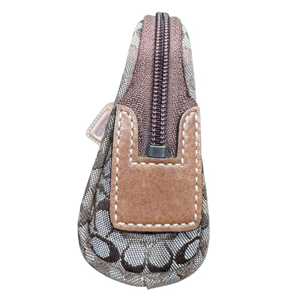 Coach Signature Brown and Tan Cosmetic Bag - Picture 5 of 6